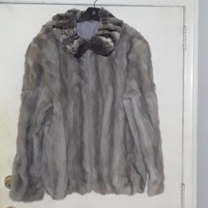 🎉🎉HOST PICK🎉🎉 NEW CUSTOM SILVER men's mink coat